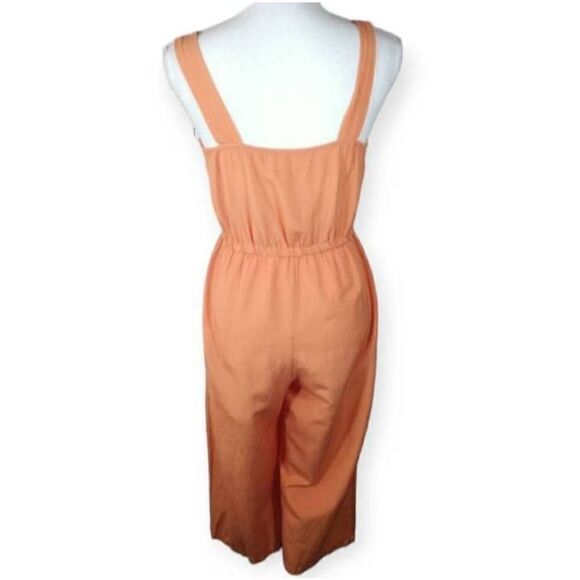 LC LAUREN CONRAD PEACH/ORANGE JUMPSUIT SZ.S EUC. - Picture 7 of 9
